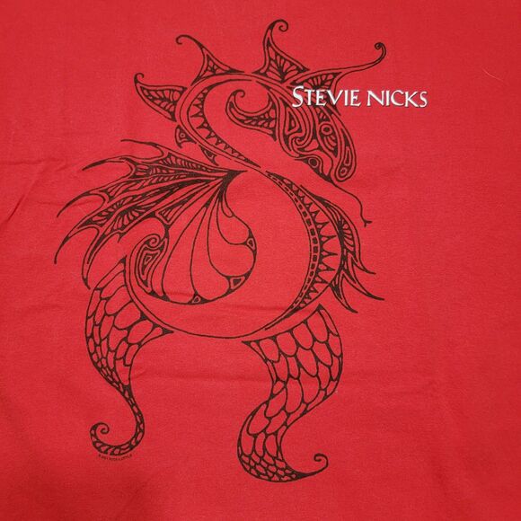Stevie Nicks "Trouble In Shangri-La" Graphic SS Red Unisex Tee - Size XL - Picture 1 of 5